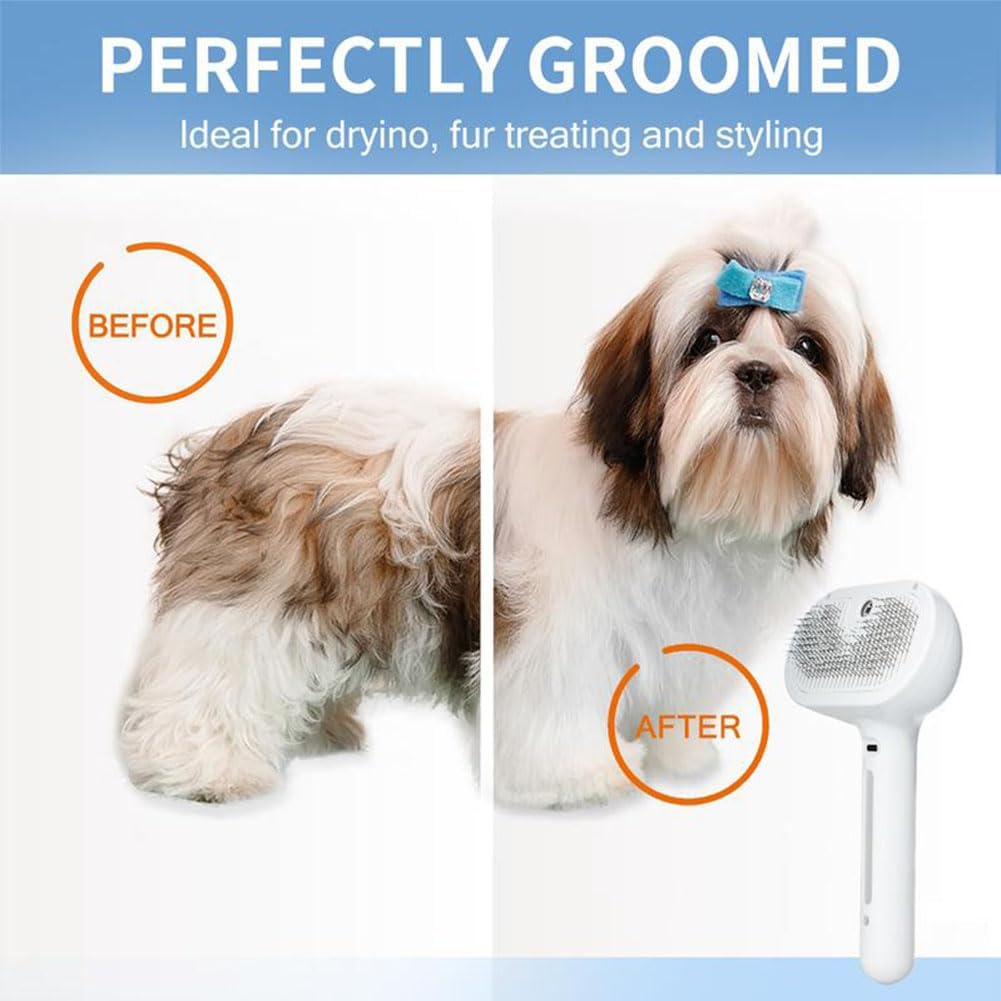 3-in-1 Water Steam Spray Grooming Comb - 2 Pack