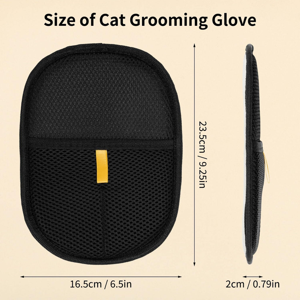 Double-Sided Electrostatic Pet Hair Remover Gloves - 2 Pack