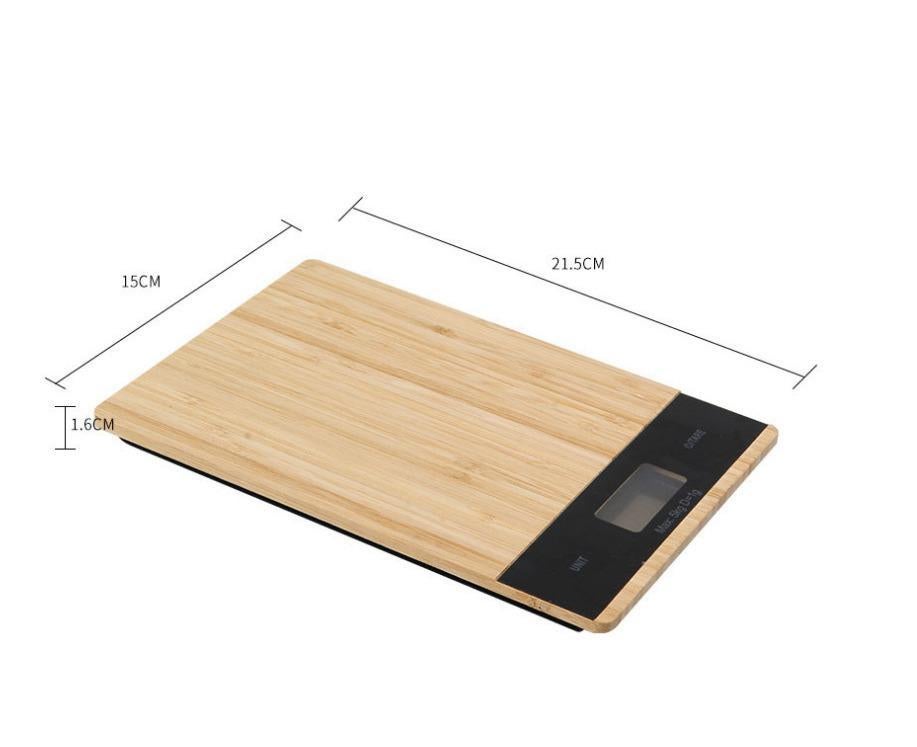 5kg Bamboo Kitchen Electronic Scale