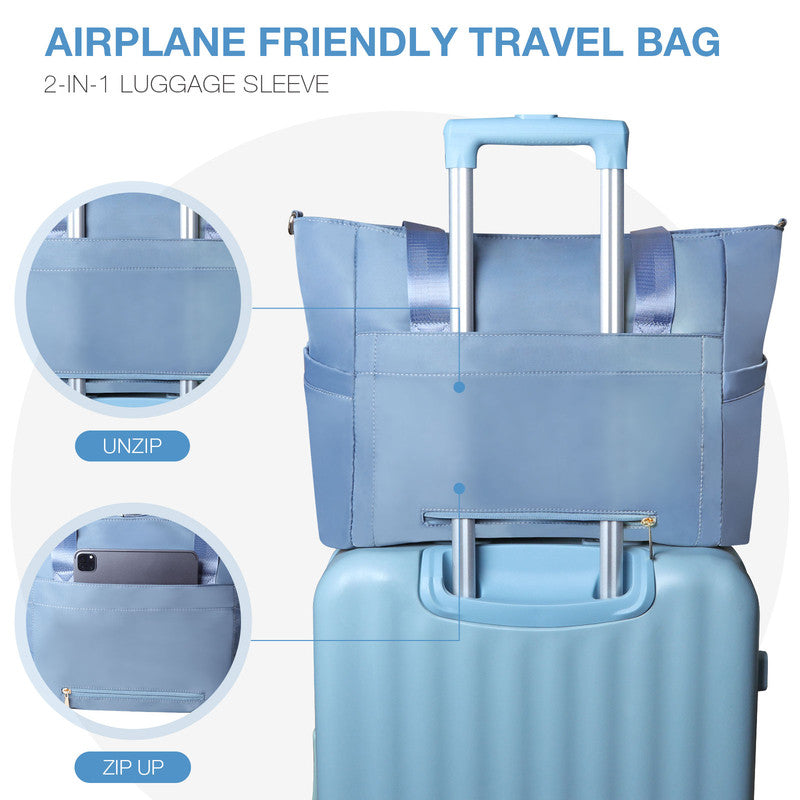 Women's Weekender Travel Bag – Carry-On Duffle Gym & Overnight Bag