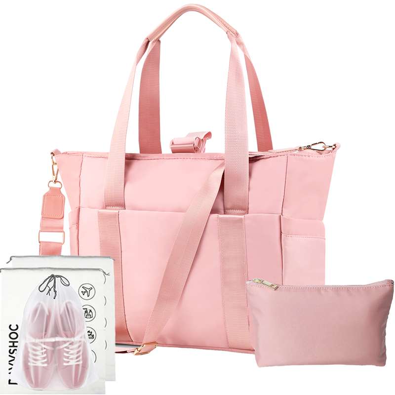 Women's Weekender Travel Bag – Carry-On Duffle Gym & Overnight Bag