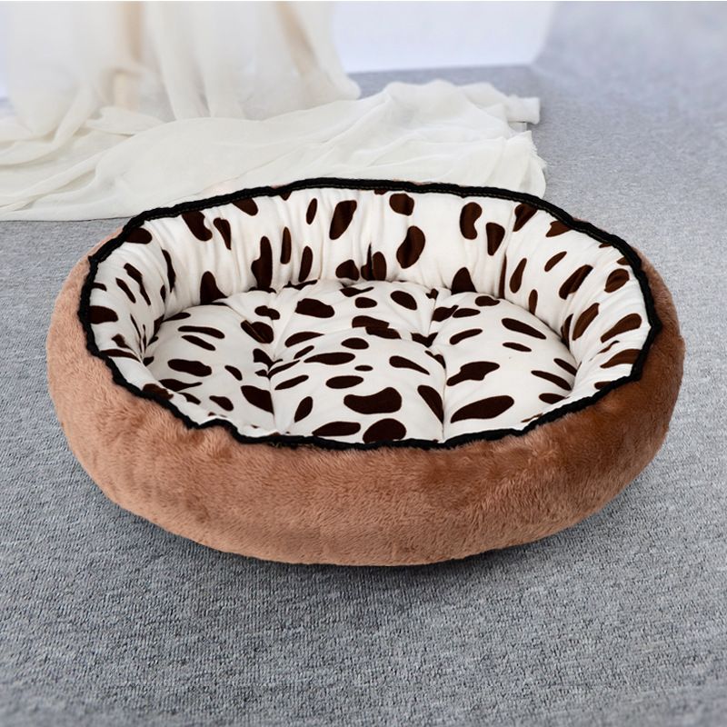 Winter Warm Round Pet Bed – Arctic Fleece