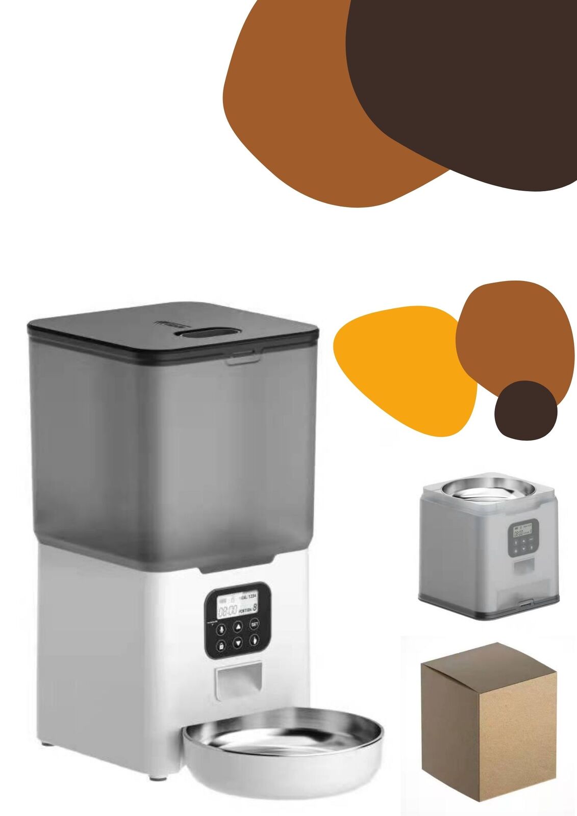 YES4PETS 5.6L Digital Automatic Pet Feeder