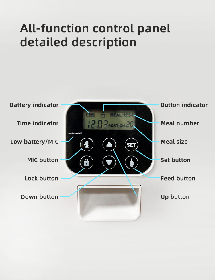 YES4PETS 5.6L Digital Automatic Pet Feeder