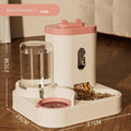 Smart Automatic Pet Feeder & Water Dispenser - Pink