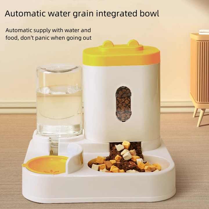 Smart Automatic Pet Feeder & Water Dispenser - Pink