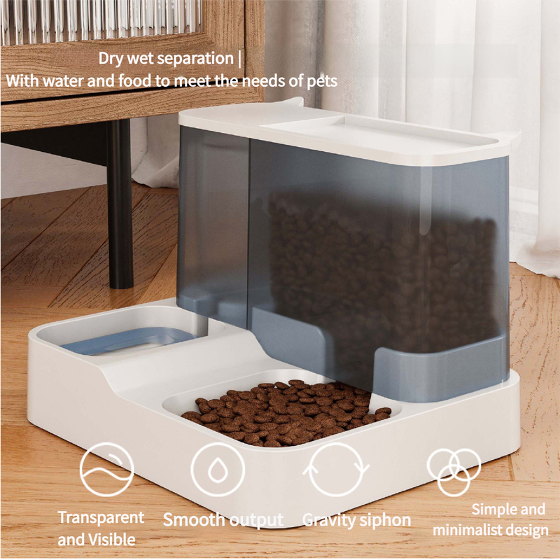 3L Automatic Pet Feeder & Water Dispenser - Blue
