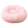 50cm Round Plush Pet Bed - Pink