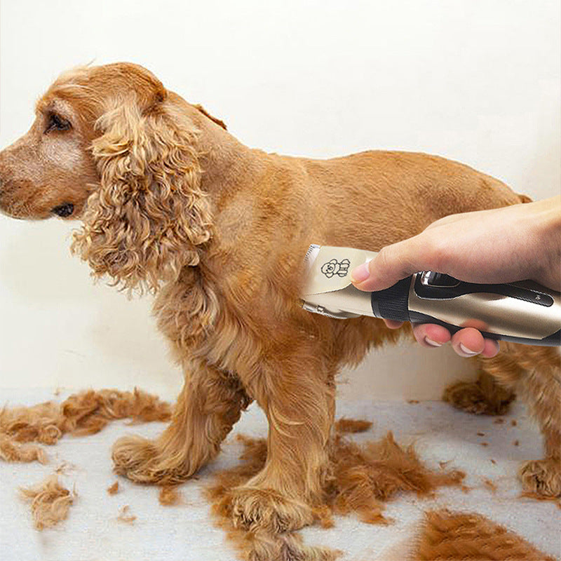 Rechargeable Pet Hair Clipper Kit - Gold