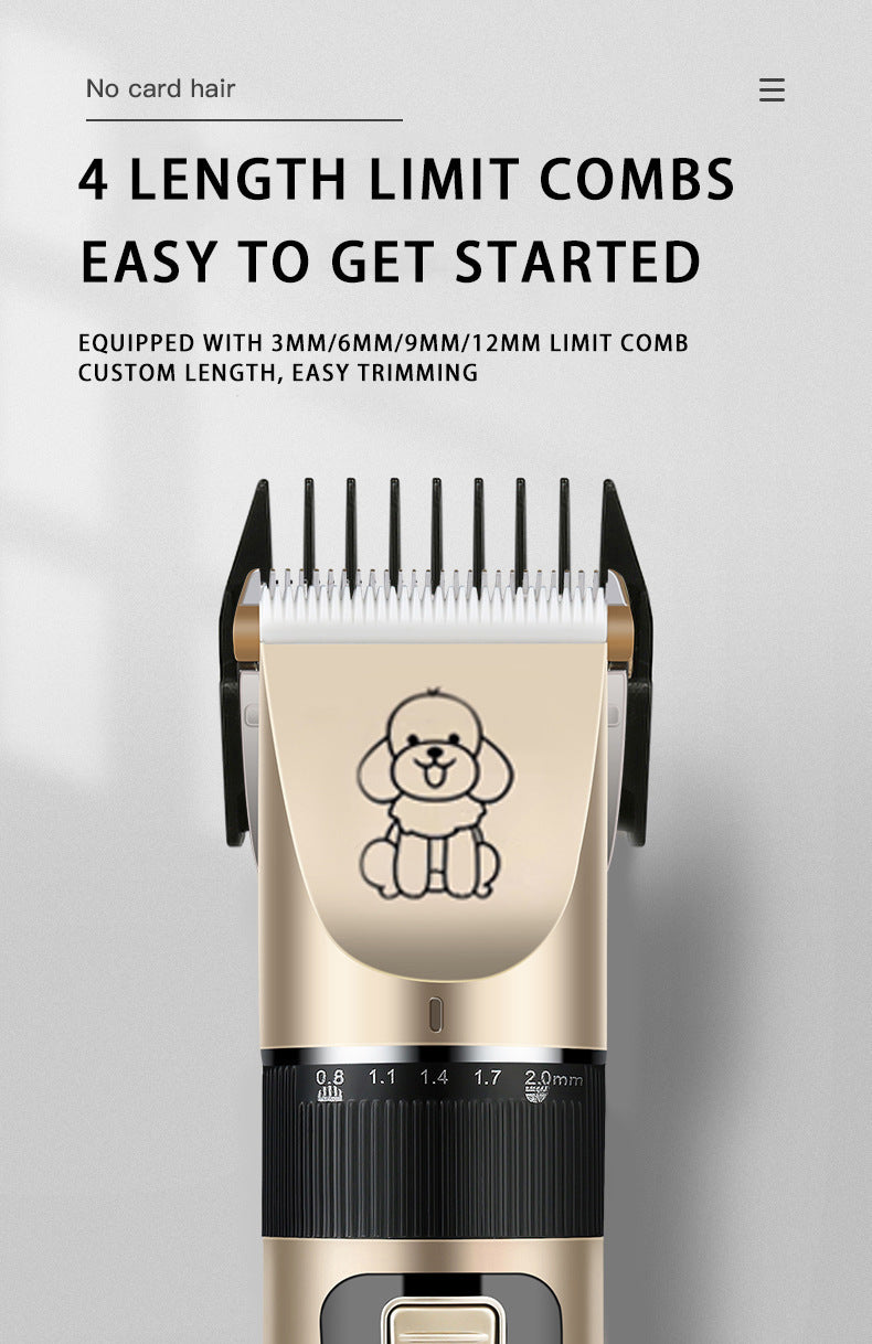 Rechargeable Pet Hair Clipper Kit - Gray