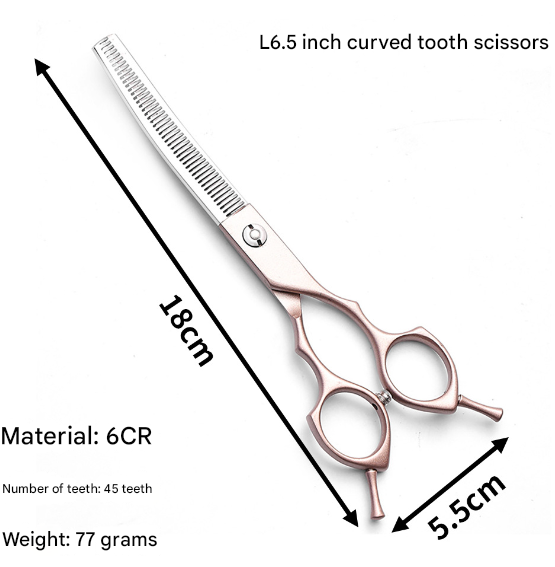 Professional Pet Thinning Shears 6.5" - Rose Gold