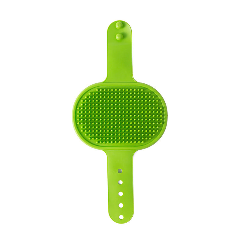 Silicone Pet Grooming Massage Brush 3-Pack - Green