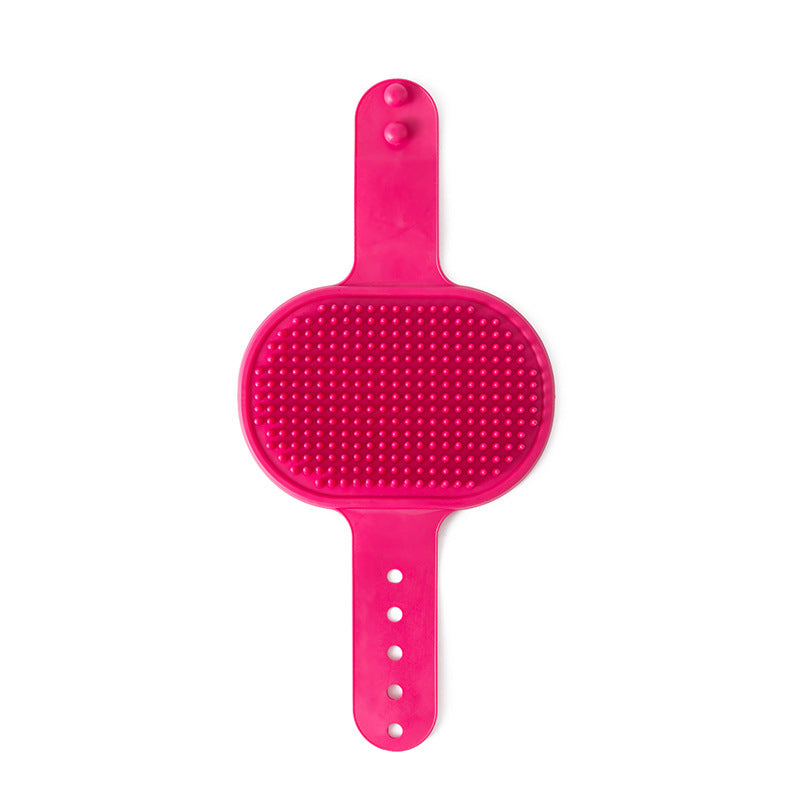 Silicone Pet Grooming Massage Brush 3-Pack - Pink