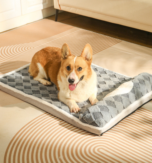 XL Thickened Soft Pet Bed Mat - Grey