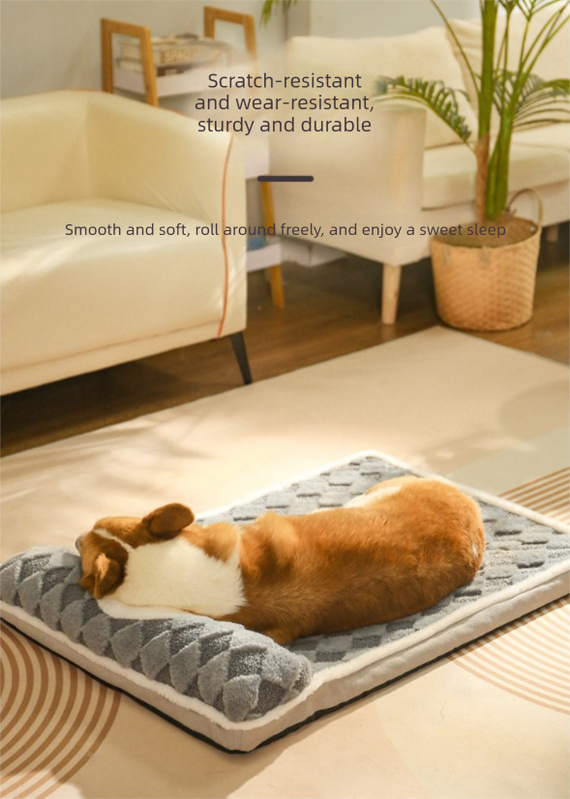 XL Thickened Soft Pet Bed Mat - Light Green