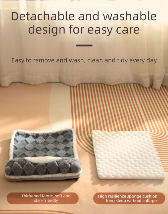 XL Thickened Soft Pet Bed Mat - Light Green