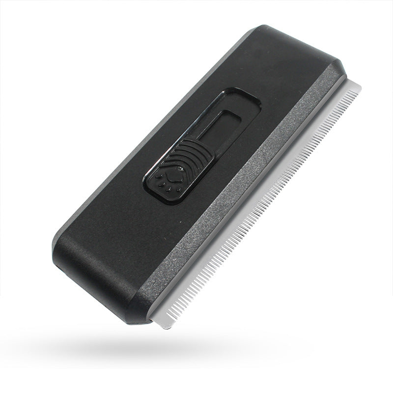 2-in-1 Self-Cleaning Pet Grooming Comb - Black