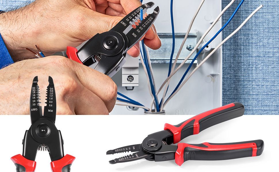 5-in-1 Interchangeable Plier Tool Set - Black & Red