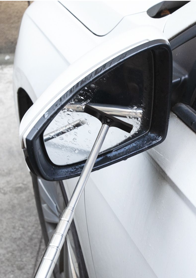 Telescopic Car Mirror Wiper 98cm - Black