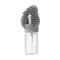 Silicone Pet Shampoo Brush & Massage Comb - Grey