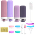 Silicone Travel Toiletry Bottles Set with Case - Style 08