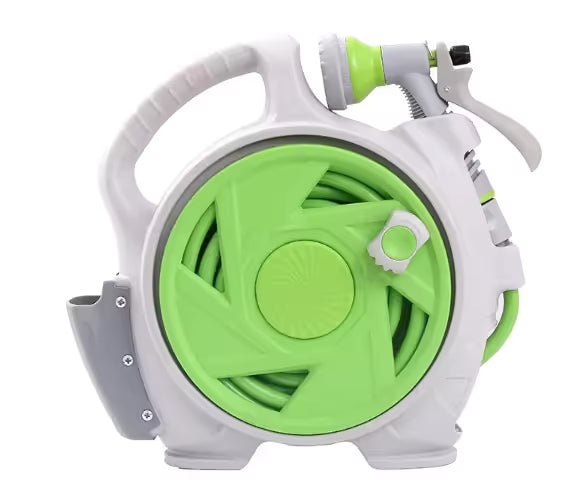 Portable Garden Hose Reel Cart 14m - Green