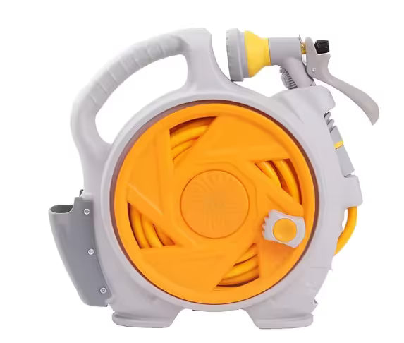 Portable Garden Hose Reel Cart 14m - Yellow