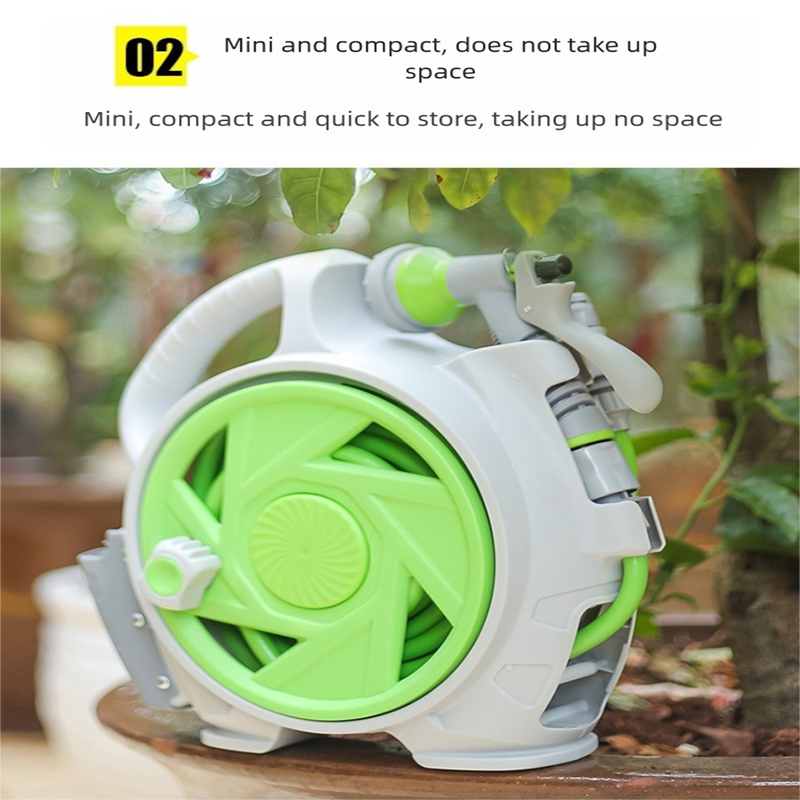Portable Garden Hose Reel Cart 14m - Yellow