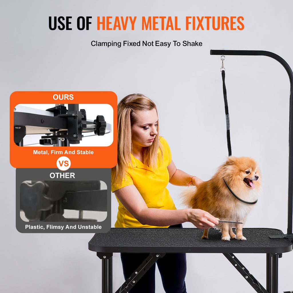 Foldable Pet Grooming Table Arm with Clamp