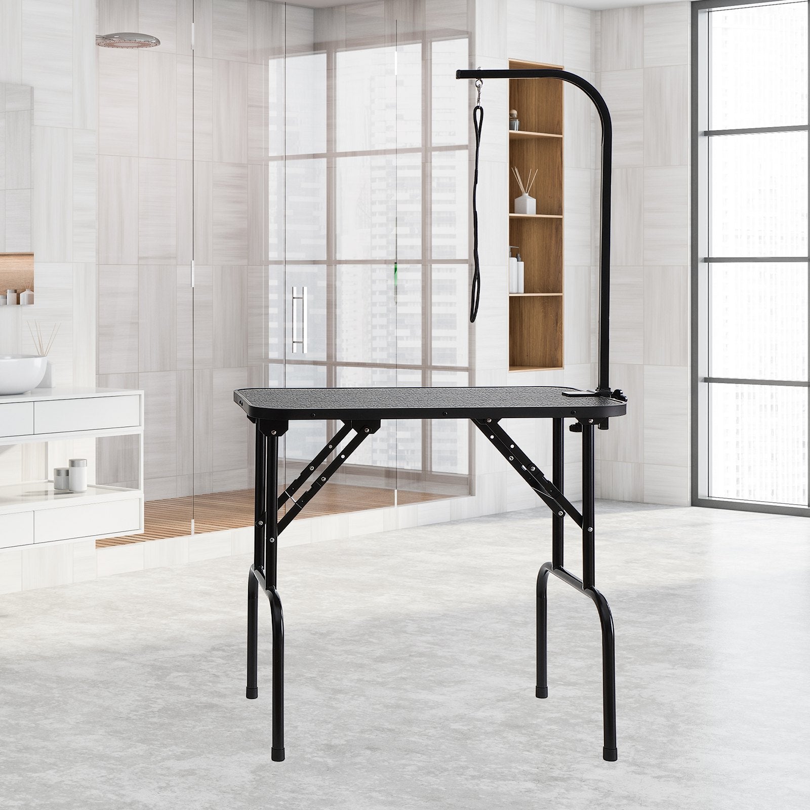 Foldable Pet Grooming Table Arm with Clamp